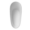 70" 30"Solid Surface Bathtub Matte White Color
