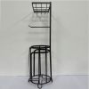 Bathroom Tissue Paper Roll Stand, Toilet Paper Roll Storage Holder, Free-Standing Toilet Paper Holder