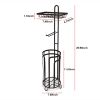 Bathroom Tissue Paper Roll Stand, Toilet Paper Roll Storage Holder, Free-Standing Toilet Paper Holder