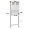 FCH Double Doors Bathroom Cabinet White