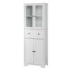 FCH MDF Spray Paint 4 Doors 1 Pump Bathroom Cabinet White