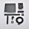 12 Inch Shower Head Kit Shower System Shower Faucet With Tub Spout Faucet And Hand-held Pressure Balance