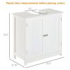 Bathroom Cabinet with 2 Doors and Shelf Bathroom Vanity white-AS