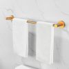 Bathroom Hardware Set, Thicken Space Aluminum 6 PCS Towel bar Set- Brushed Gold 24 Inches Wall Mounted