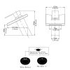 Waterfall Single Hole Single-Handle Low-Arc Bathroom Faucet With Glass Spout In Matte Black