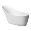 70" 30"Solid Surface Bathtub Matte White Color
