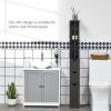 Bathroom Storage Cabinet-Brown