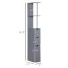 Bathroom Storage Cabinet-Grey
