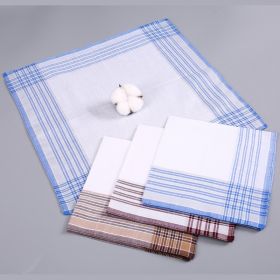 Pure Cotton Sweat Absorbing Men's Handkerchief Cotton Towel (Option: Style 4-38CM × 38CM)