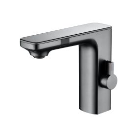 Intelligent Double Induction Water Basin Faucet (Option: Gun Gray)