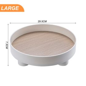 Modern Decorative Trays Home Decor Round Storage Tray Organizer Nordic Art Tray Jewelry Tray Candlestick Stand Table Living Room (Ships From: China)