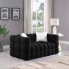 62.2length ,35.83" deepth ,human body structure for USA people, marshmallow sofa,boucle sofa ,White color,3 seater