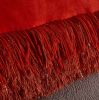 "Decorative" Shaggy Pillow with Lurex (18-in x 18-in)