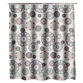 Simple Home Printed Thickening Waterproof Shower Curtain (Option: 120x180cm)
