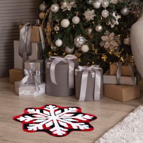 Cashmere Snowflake Floor Mat Carpet Bedroom Bedside Blanket Bathroom Mats (Option: Snowflake 2-160)
