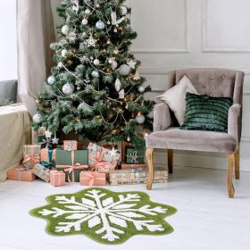 Cashmere Snowflake Floor Mat Carpet Bedroom Bedside Blanket Bathroom Mats (Option: Snowflake 4-200)