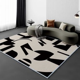 Living Room Carpet Fully Covered Bedroom And Household Sofa Table Carpet Bedside Stain-resistant Non-slip Foot Mat (Option: Common-120180cm Crystal Velvet)