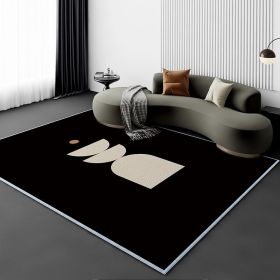 Living Room Carpet Fully Covered Bedroom And Household Sofa Table Carpet Bedside Stain-resistant Non-slip Foot Mat (Option: Lining3M-120180cm Crystal Velvet)