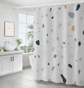 Bathroom Ins Morandi Terrazzo Shower Curtain (Option: Terrazzo Type D-200x200cm)