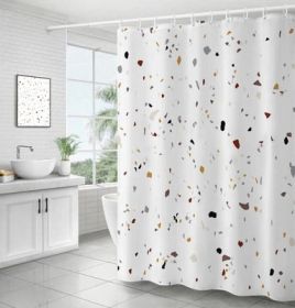 Bathroom Ins Morandi Terrazzo Shower Curtain (Option: Terrazzo-180X180cm)